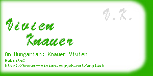 vivien knauer business card